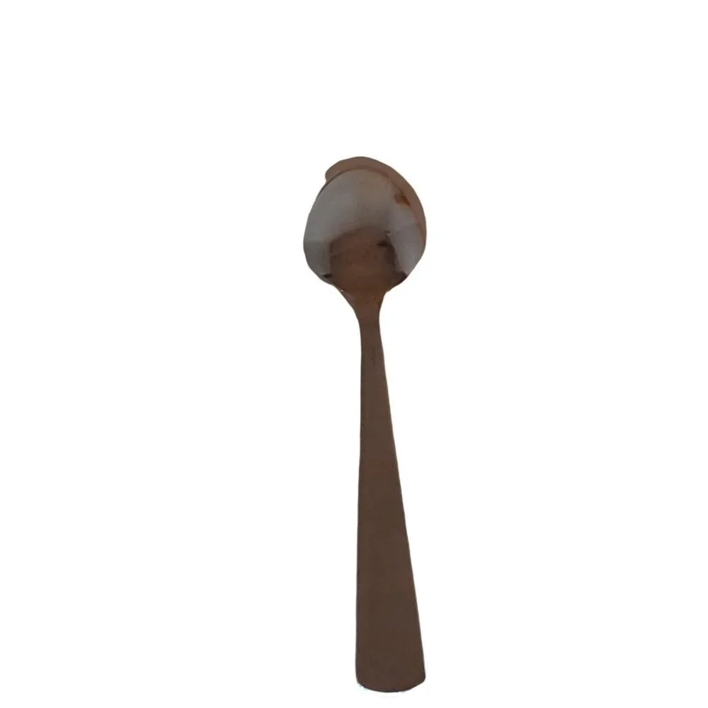 Fiesta MASQUERADE Stainless Homer Laughlin Silverware Flatware Oval Soup Spoon 8
